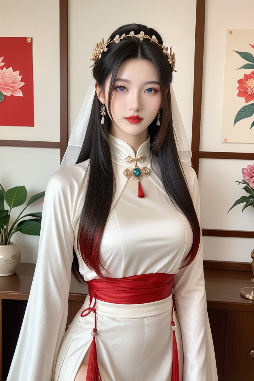 Medium Breast, Love Hearts, Mature Woman Asian AI Porn