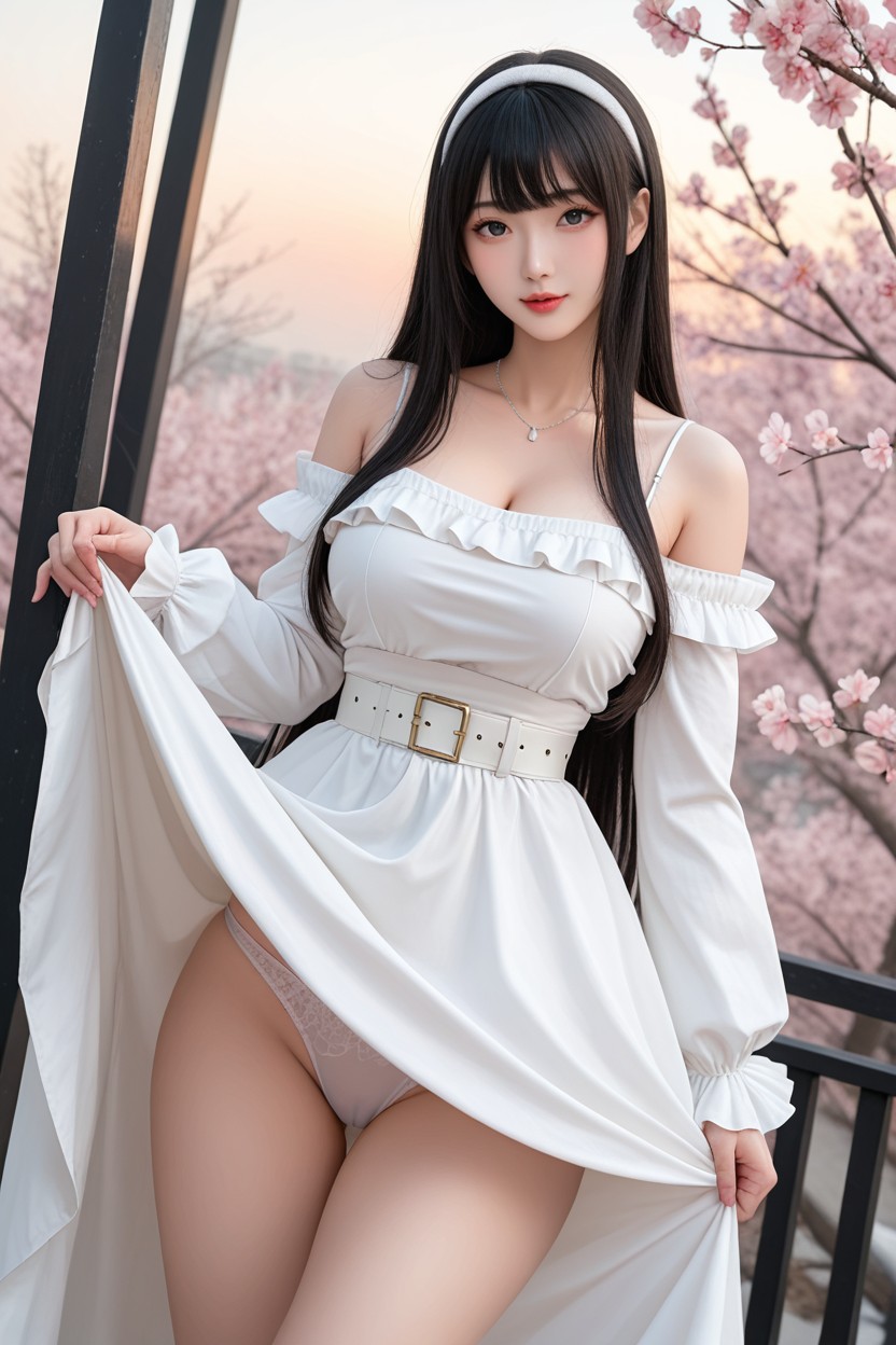 Extremely Beautiful Face, 20+, Albino Skin Porno IA Asiatique