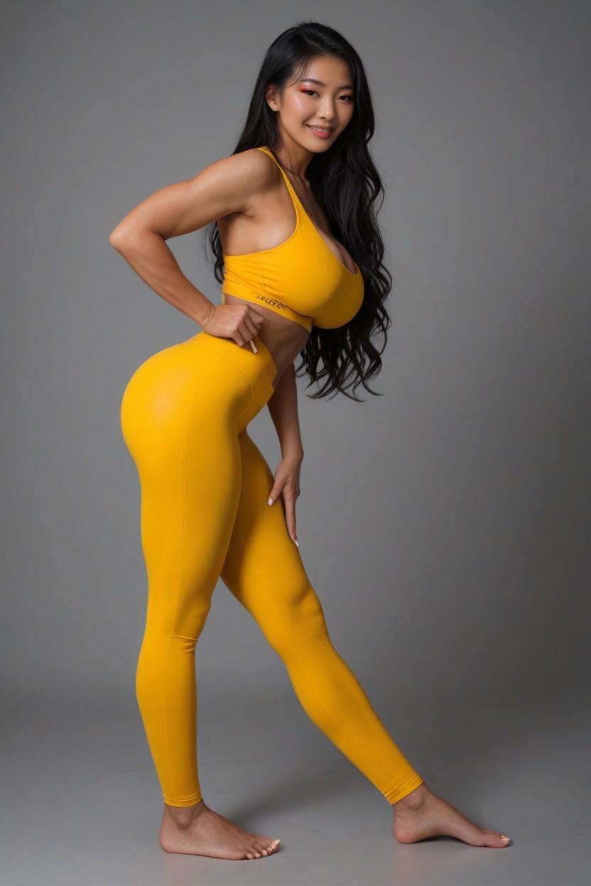 Full Body, Bimbo, Tir En Buste Porno IA Asiatique