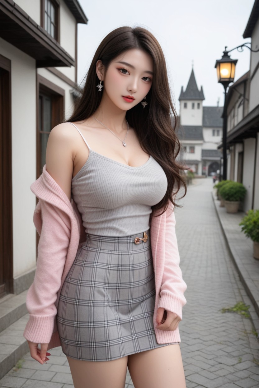 Extremely Perfect Waist And Hip, Very Korean Idol, Sky Island Pornografia asiática com IA
