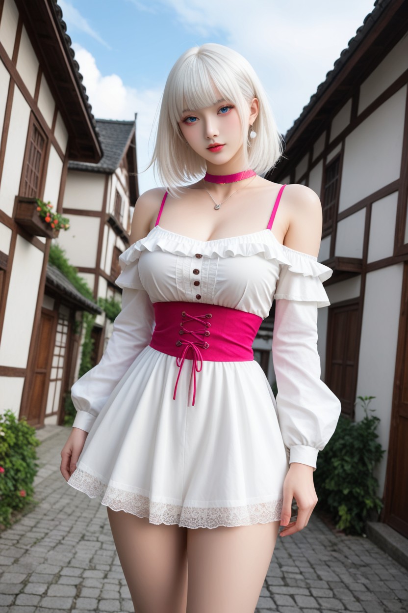 Medieval Village, Chinese Idol Face, Perfect Chinese Idol Face Porno IA Asiatique