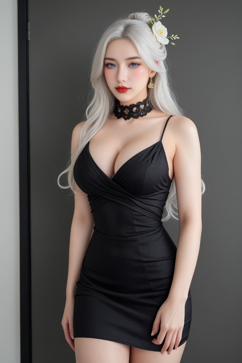 Huge Ass, Gêné, French Hair Bun Updo Porno IA Asiatique
