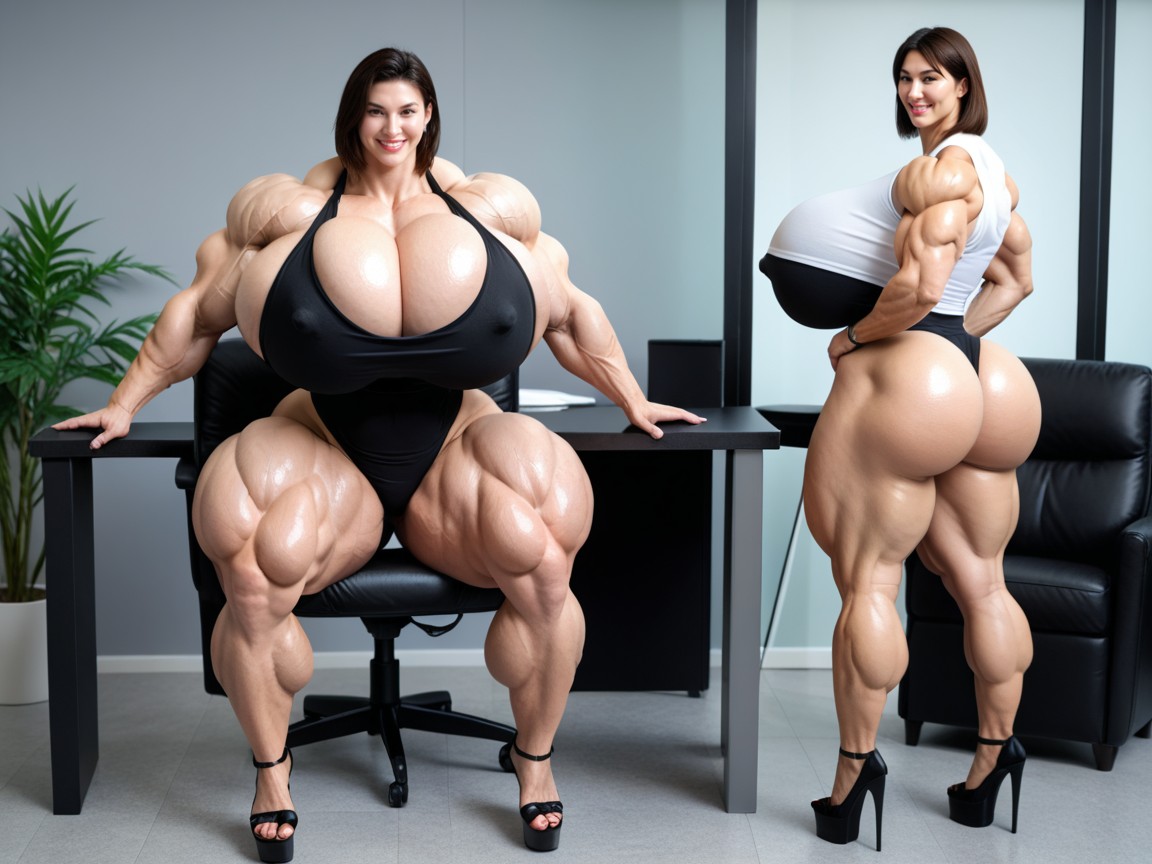 Hyper Muscle Woman, Big Veins, Hyper Muscle Booty AI國產黃片