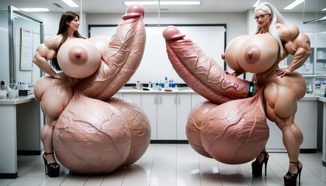 Penis Longer Than Body, Hyper Gigic Ass, Hyper Gigantic Veiny Penis Pornografia asiática com IA