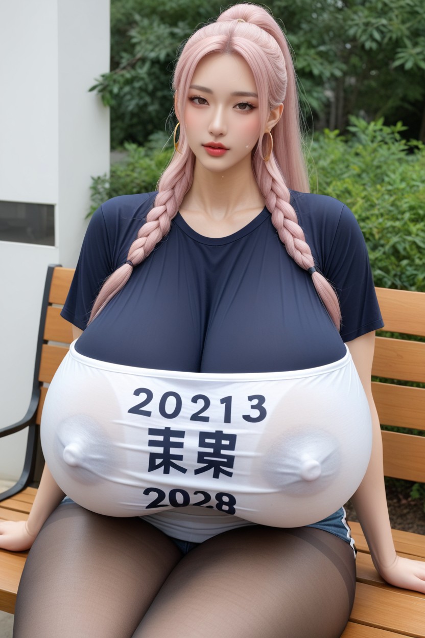 Korean Idol Face, Thick Calves, 巨型乳房 AI國產黃片