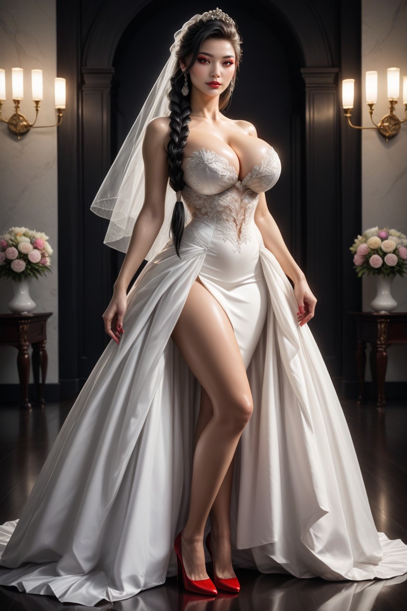 Wedding Decorations, Supermodel Face, Chandeliers Porno IA Asiatique