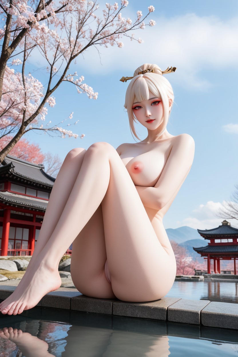 Naked, Bunda Grande, Large Ass Pornografia asiática com IA