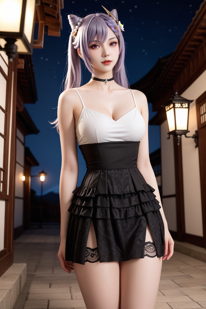 Perfect Waist And Hip, Albino Skin, Beautiful Face Porno IA Asiatique