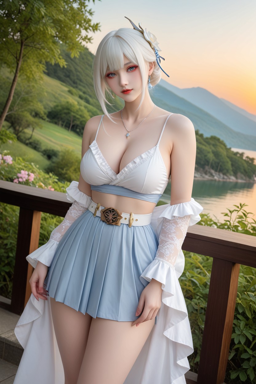 Perfect Chinese Idol Face, Extremely Perfect Waist And Hip, Perfect Waist And Hip Porno IA Asiatique