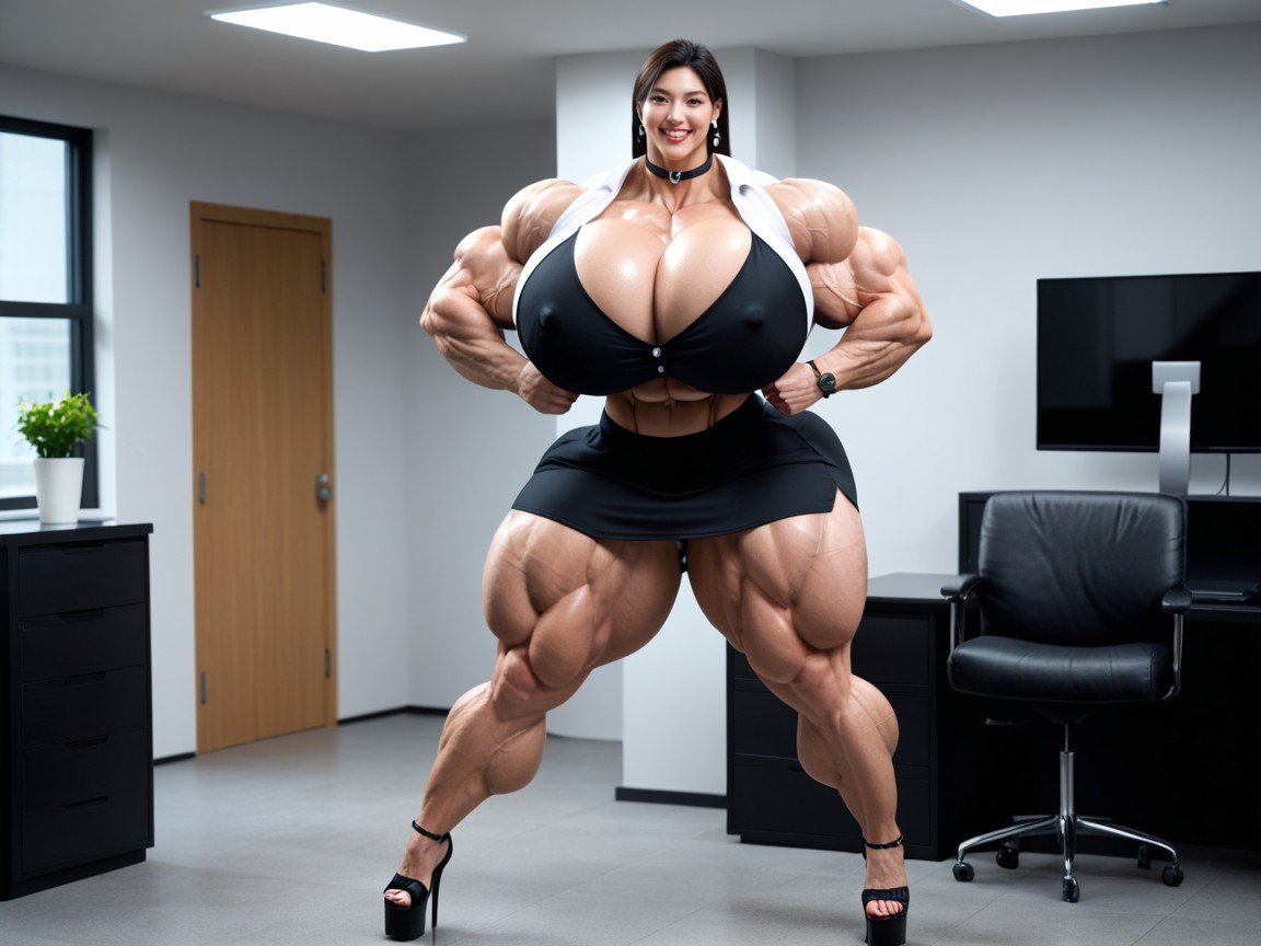 Tall, Thick Thighs, Massive Muscles Porno IA Asiatique