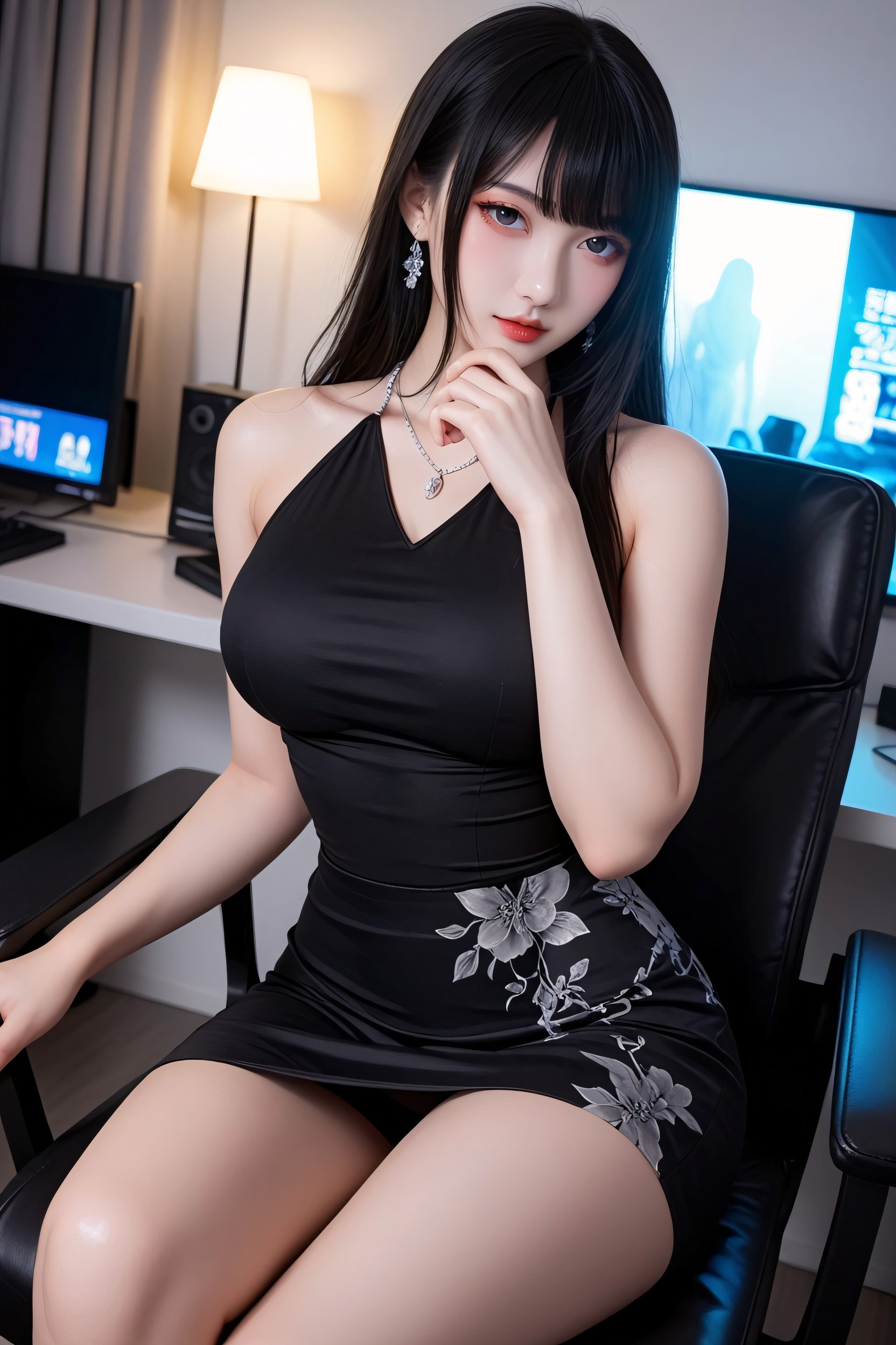 Perfect Curvy Body, Perfect Body, 座る アジアのAIポルノ