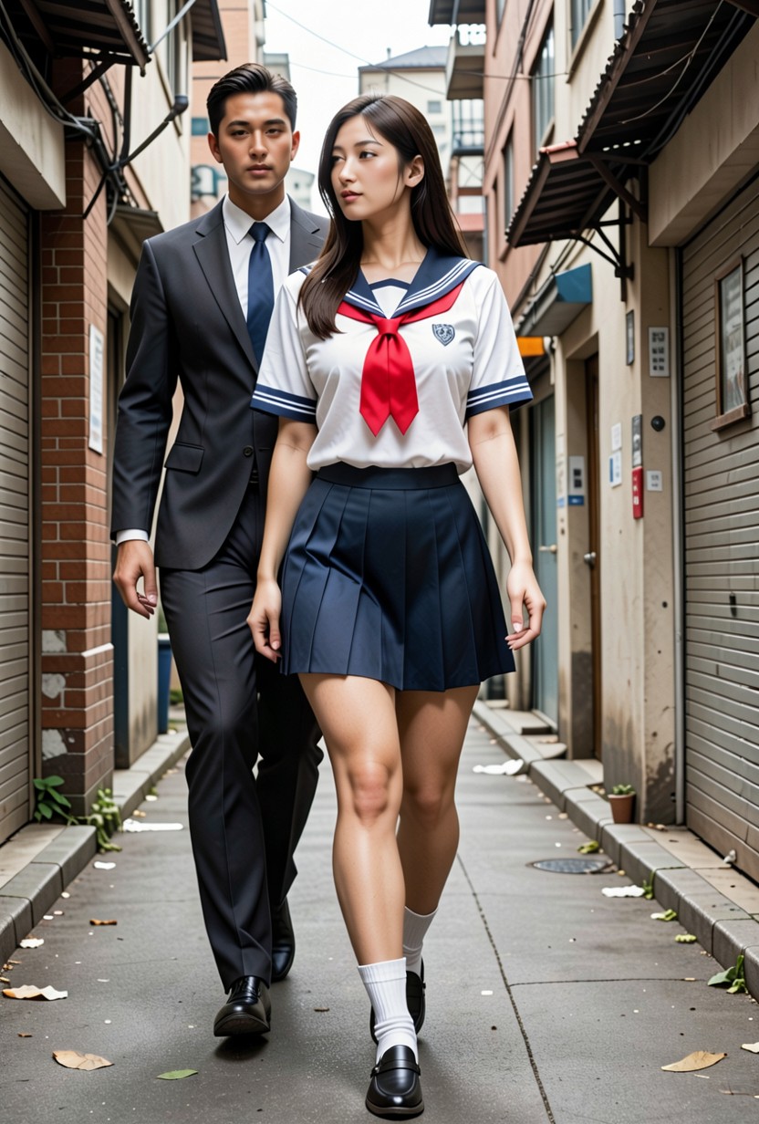 Sharp Focus, In Tokyo, Japanese Woman Porno asiático IA