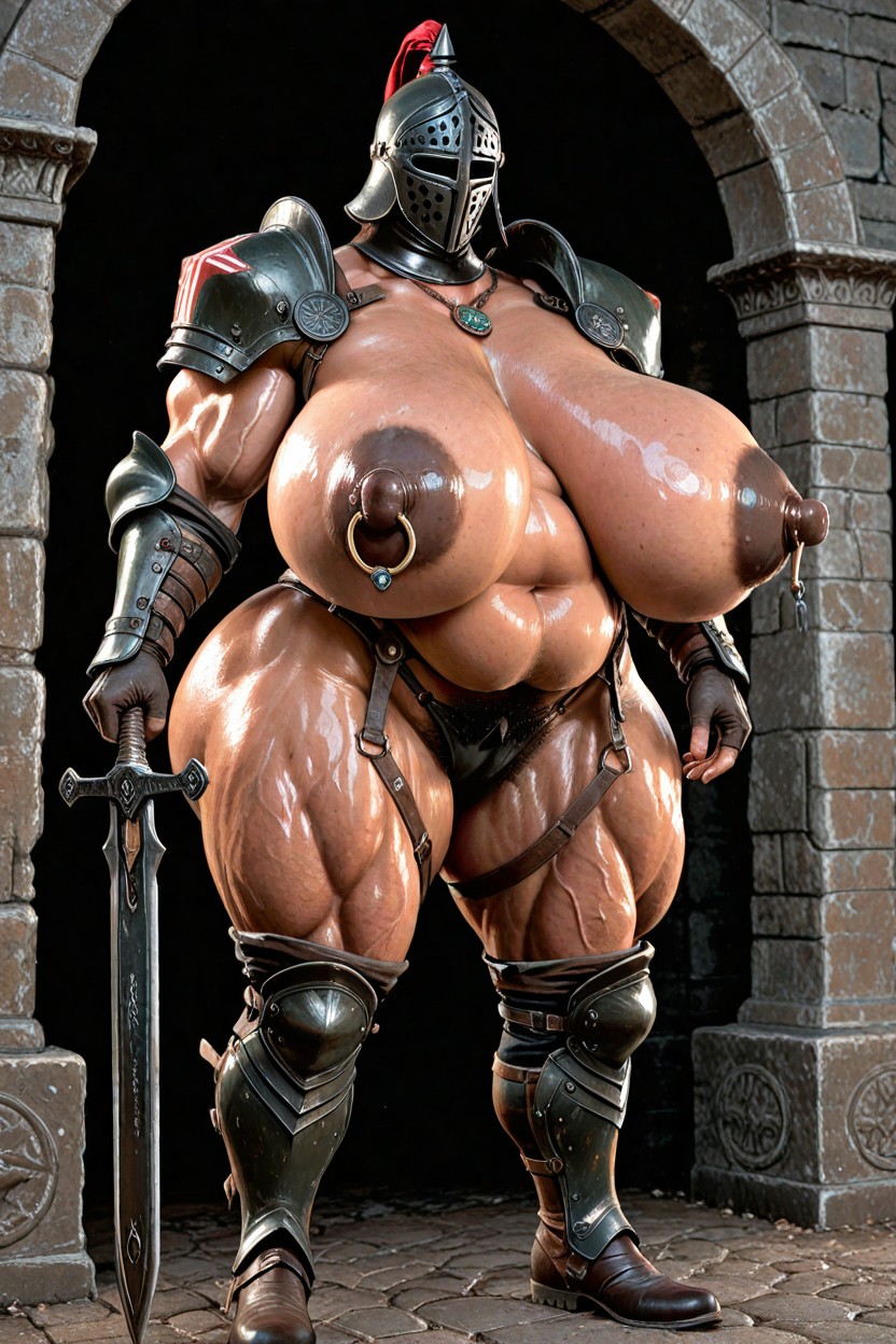 Hyper Pubic Hair, Massive Muscles, Hyper Huge Muscles Porno IA Asiatique