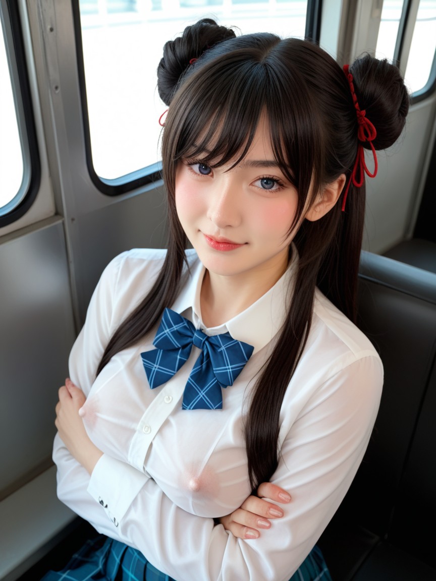 18+, Reflected Light In Eyes, Smug Smirk Asian AI Porn