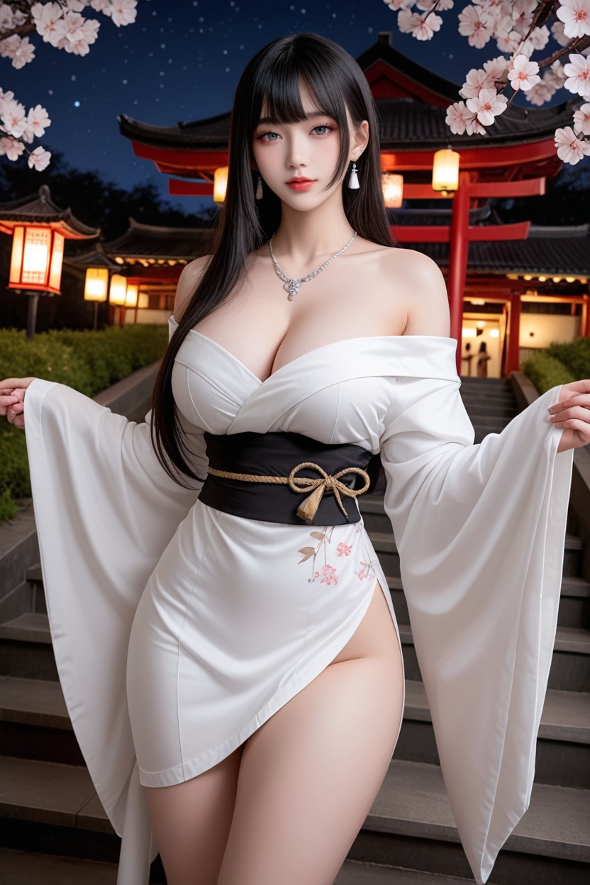 Stairs Leading To The Hill, Thick Thighs, Hourglass Figure AI國產黃片