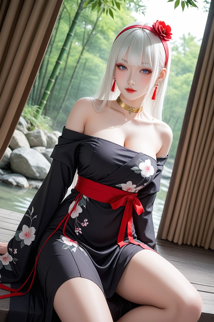 Chinese Idol Face, Extremely Perfect Hip, White Skin アジアのAIポルノ