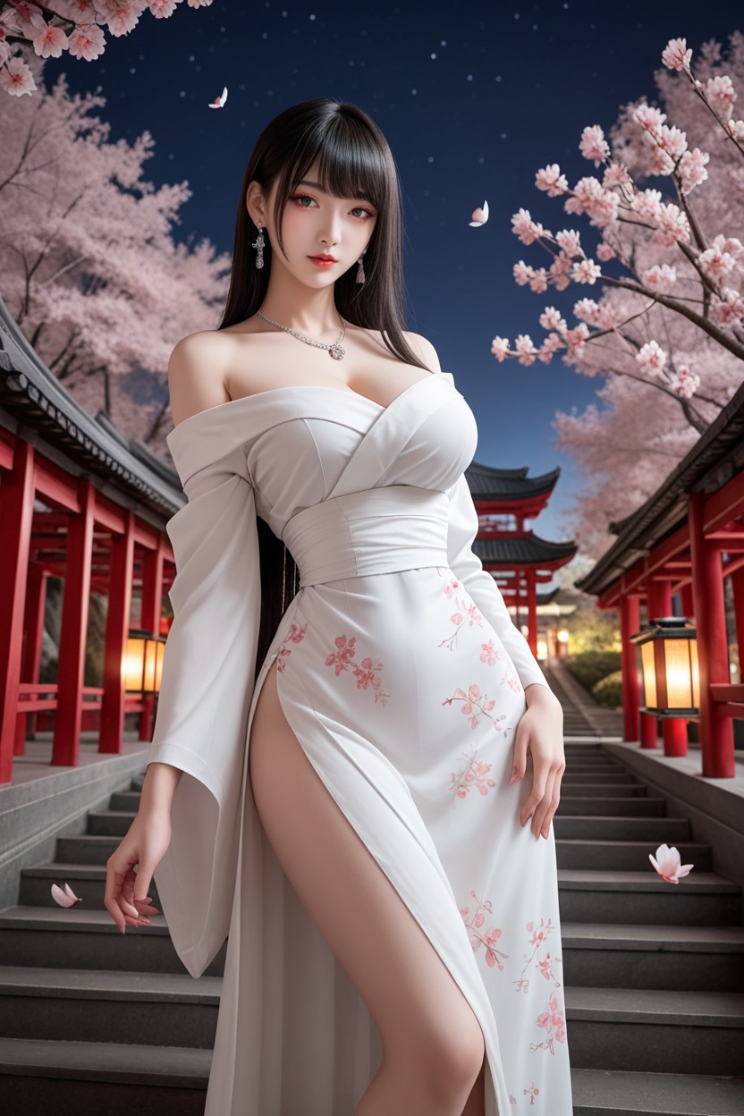 膝盖向上, Distinctive Beauty, Cherry Blossoms Trees AI國產黃片