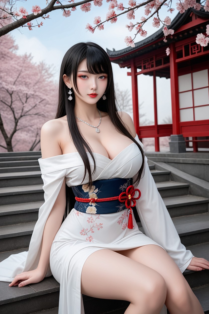 Chinese Goddes, Albino Skin, White Skin Asian AI Porn