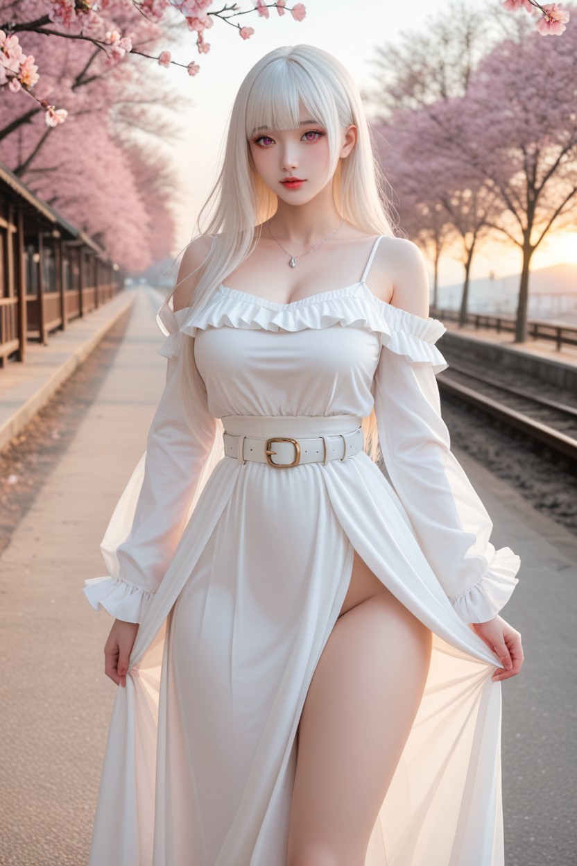 Extremely Perfect Hip, Perfect Curvy Body, Genou En L'air Porno IA Asiatique