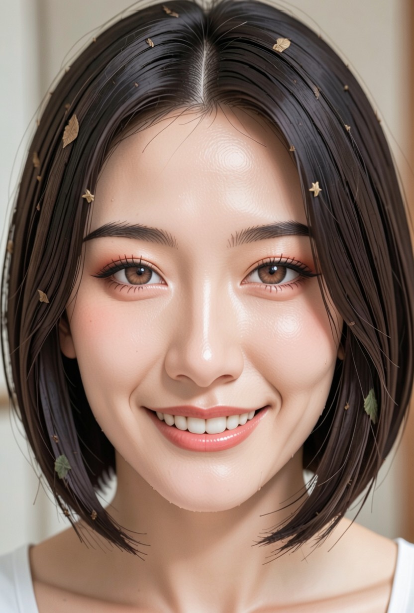 With A Pleasant And Warm Expression Complexion The Skin Tone Appears Fair And Smooth Under The Soft, Open, Realistic And Warm Expression Asian AI Porn
