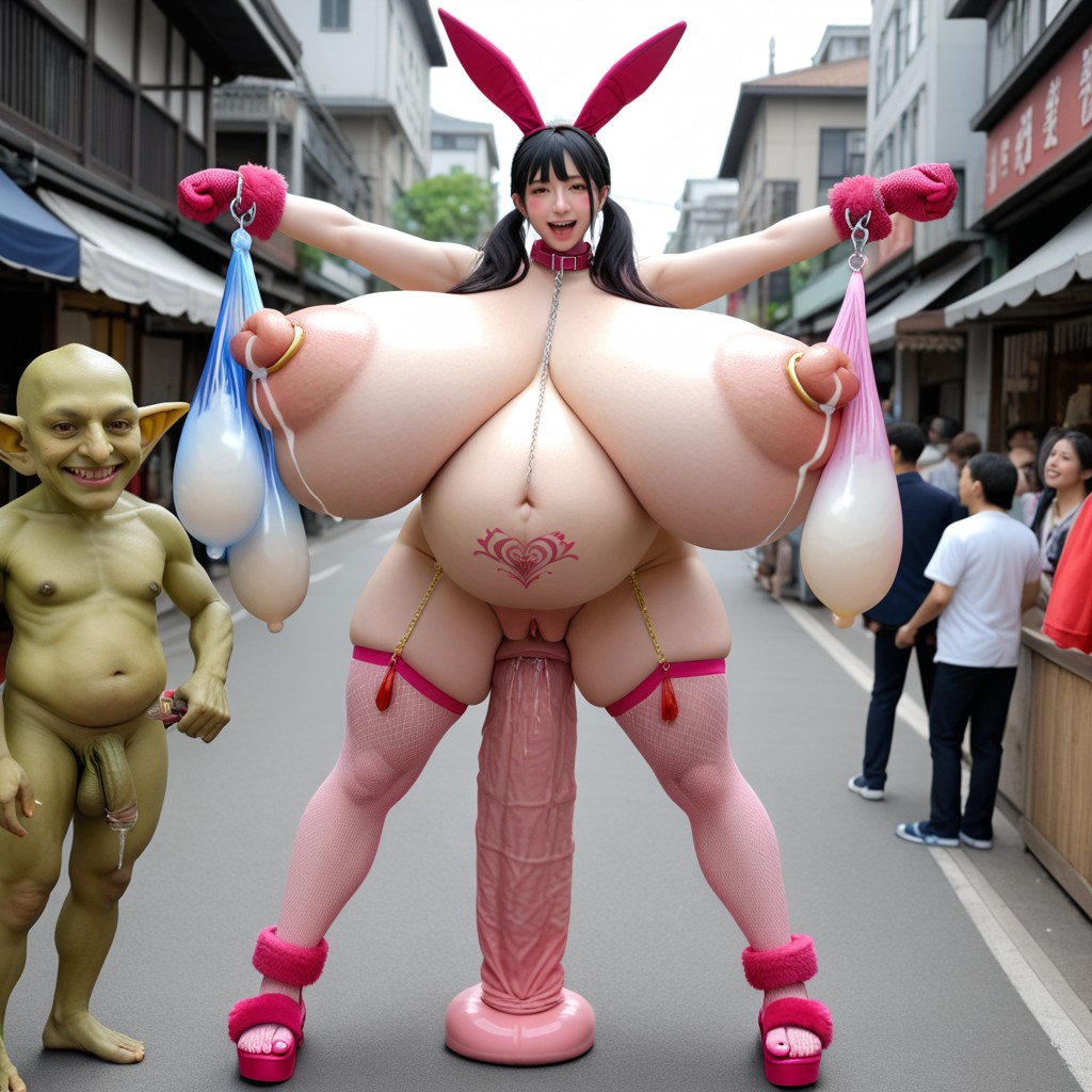 Large Nipples, Waist Shot, Gigantic Vagina Porno IA Asiatique