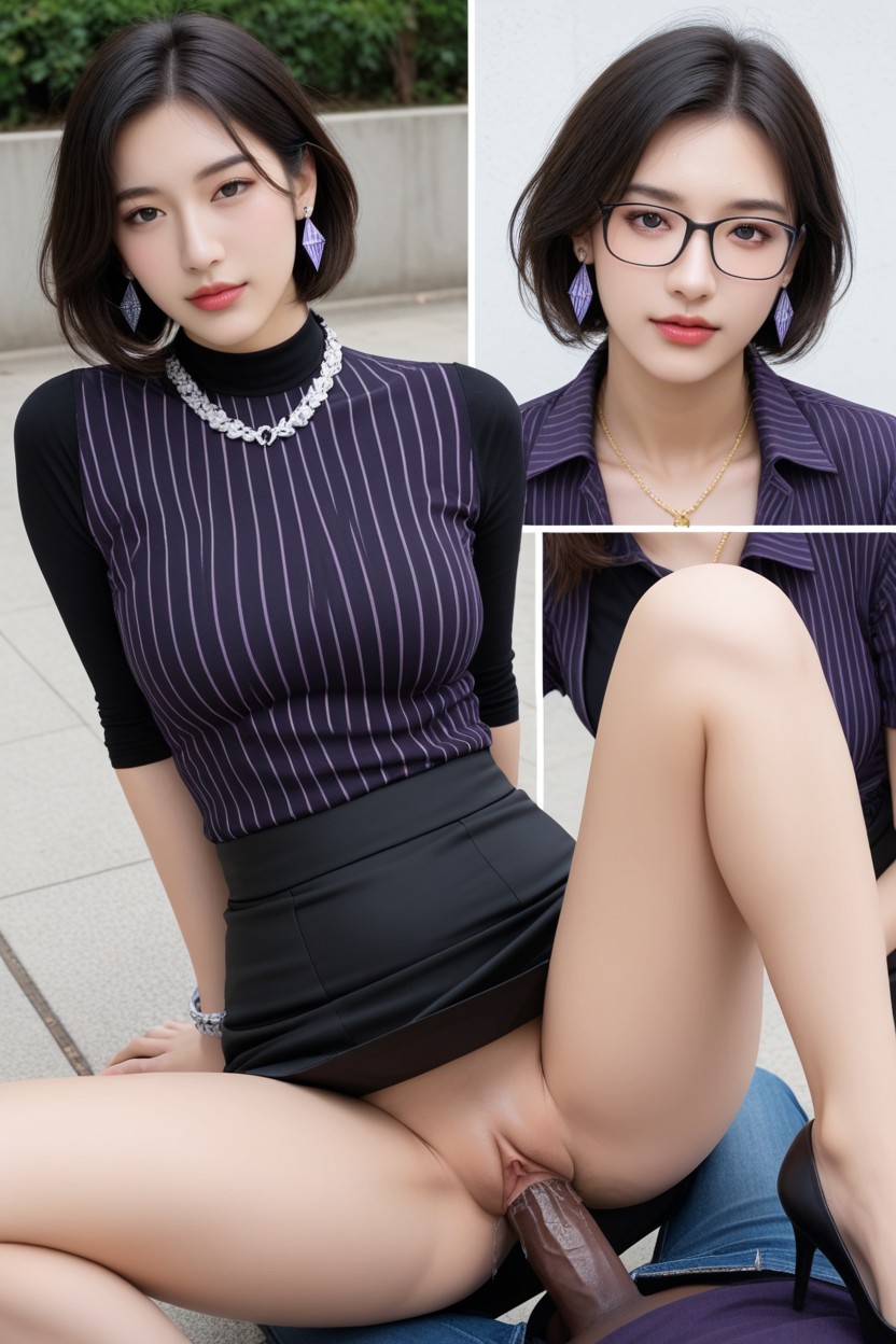 Arms Behind Back, Black Pencil Skirt, Sweety AI国产黄片