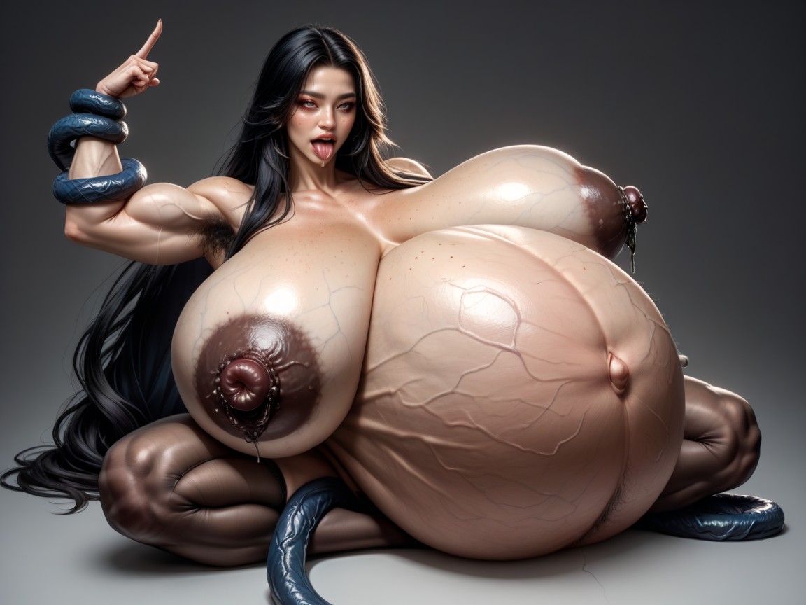 Hyper Dense Bushy Hairy Groin, 18+, Colossal Veiny Boobs Sagging Down To Waist AI国产黄片