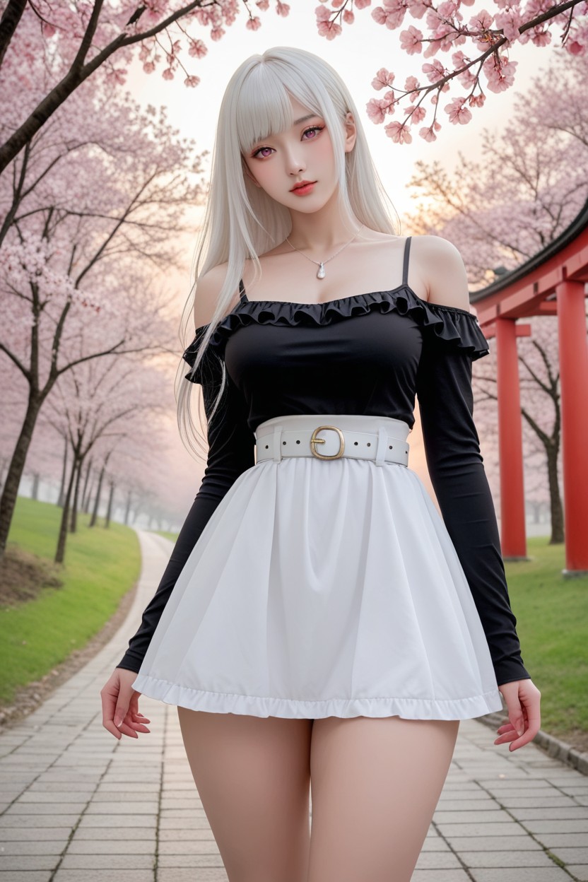 Hands Up, Pink Eyes, Extremely Perfect Anatomic Body Porno IA Asiatique