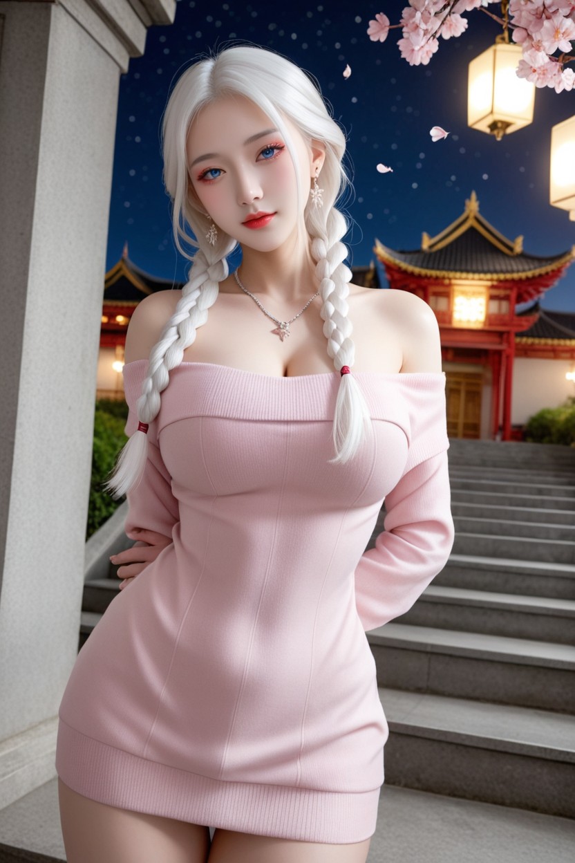 Extremely Smooth Skin, Chinese Goddes, Brazos Detrás De La Espalda Porno asiático IA