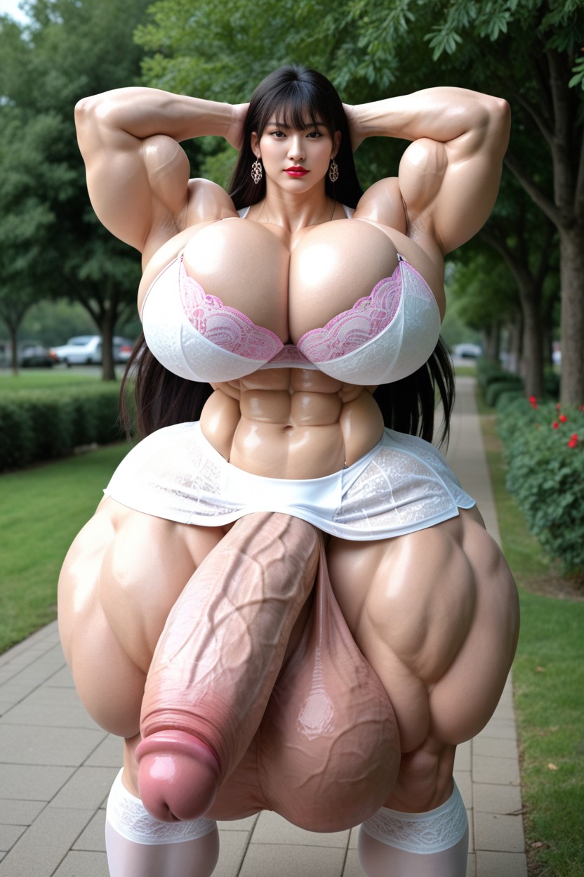 Super Huge Muscles, Wide Back, Huge Porno asiático IA