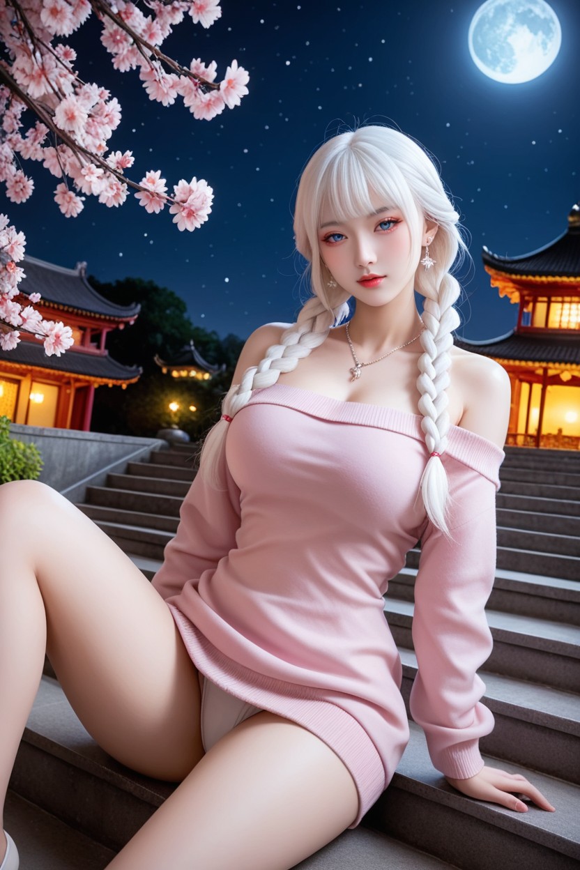 Perfect Chinese Idol Face, Extremely Perfect Anatomic Body, Vista Frontal Porno asiático IA