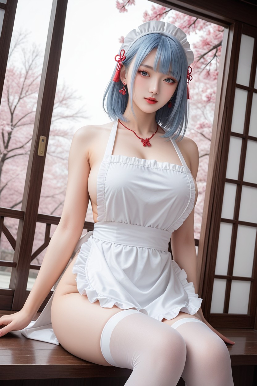 ニー・アップ, Extremely Smooth Skin, Distinctive Beauty アジアのAIポルノ
