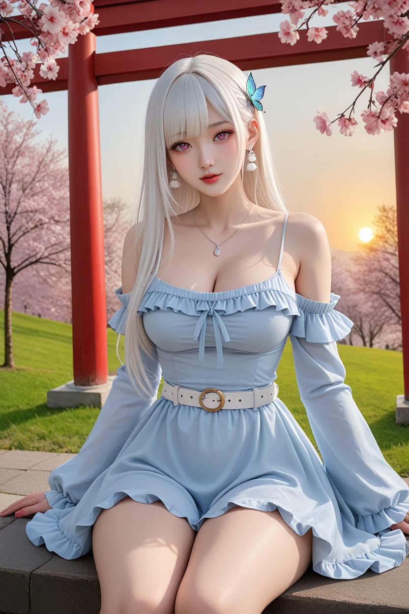 Uhd, Cherry Blossoms Tree, Hourglass Figure Porno IA Asiatique