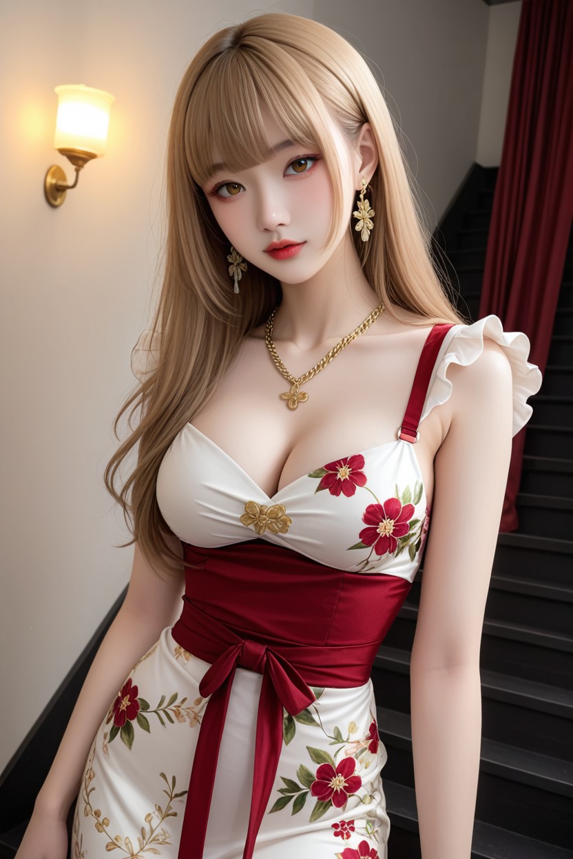Chinese Idol Face, Extremely Perfect Hip, Medium Breast Porno asiático IA