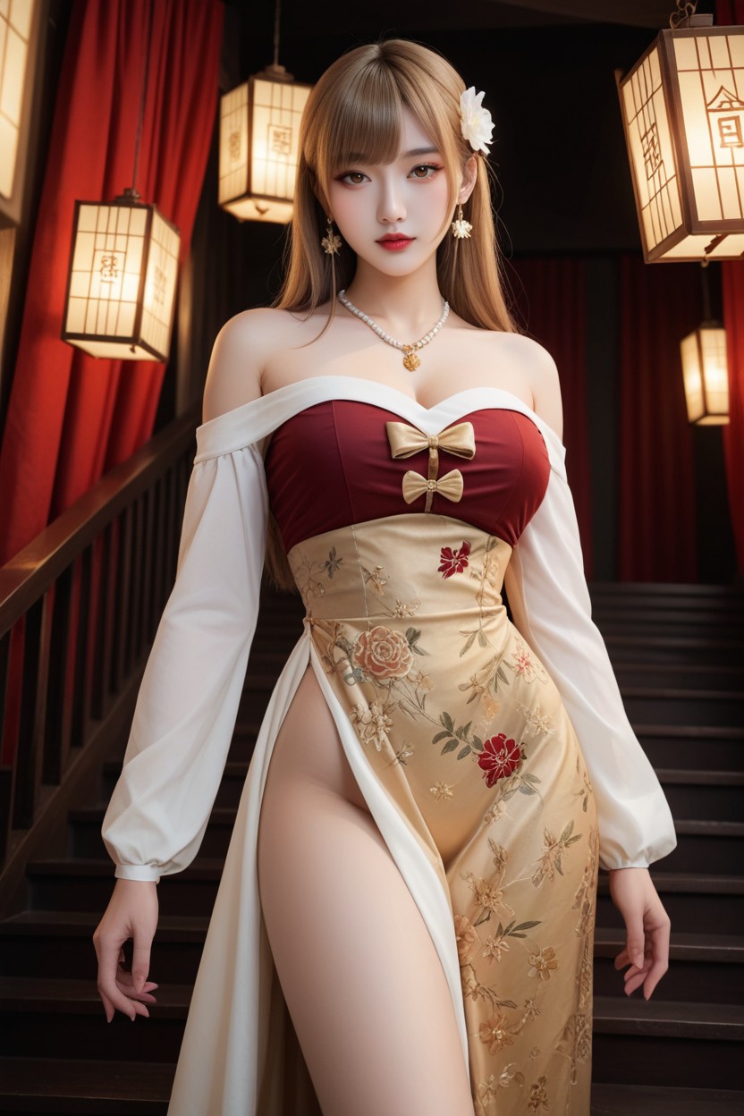 Perfect Chinese Idol Face, Extremely Perfect Anatomic Body, White Skin Porno IA Asiatique