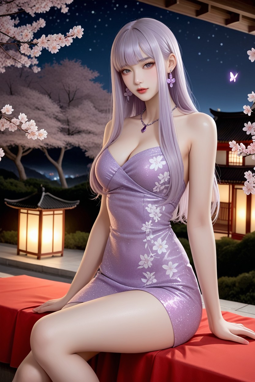 座る, Perfect Waist And Hip, ニー・アップ アジアのAIポルノ