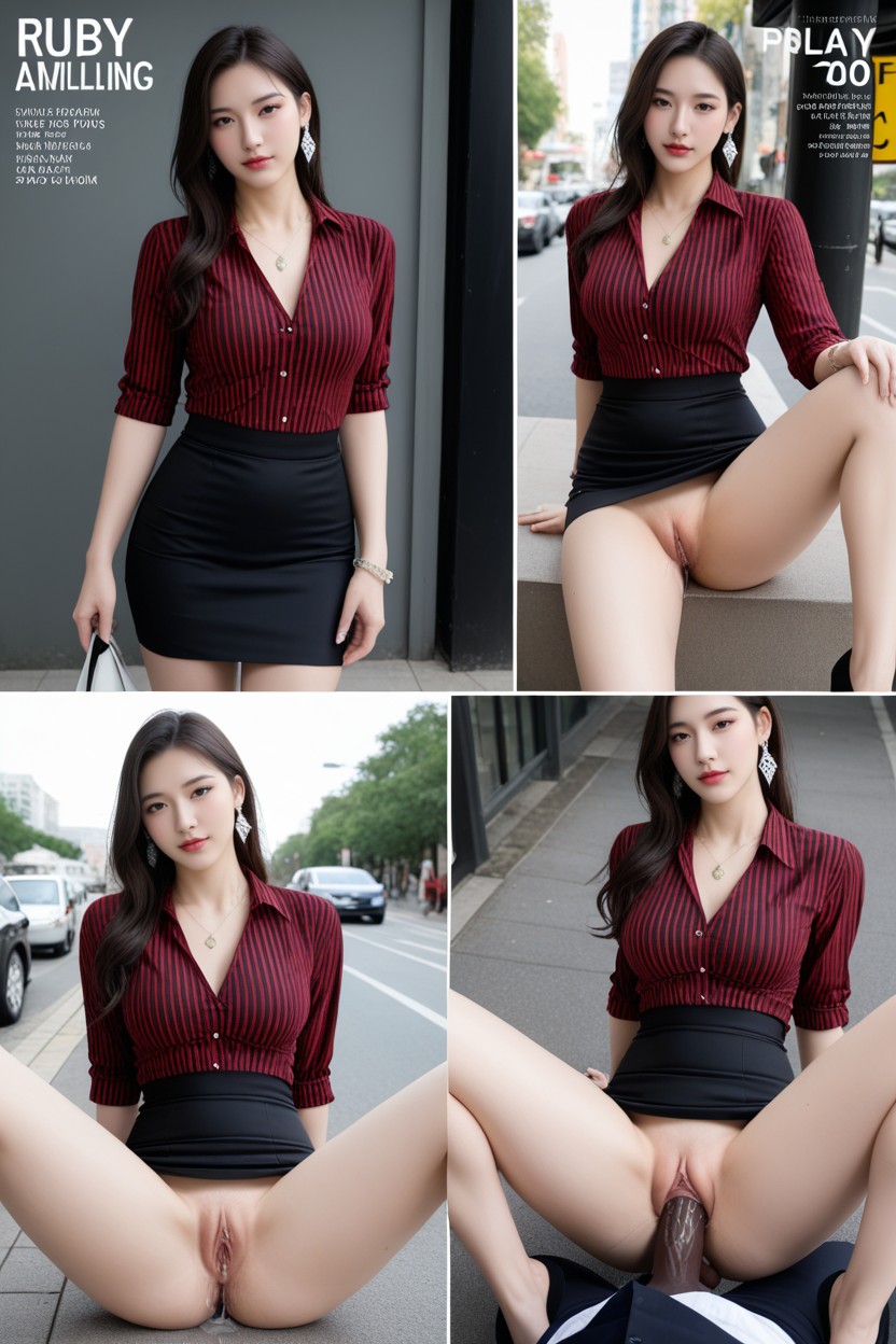 Sweety Idol Face, Wide Hips, Multiple Perspectives Asian AI Porn