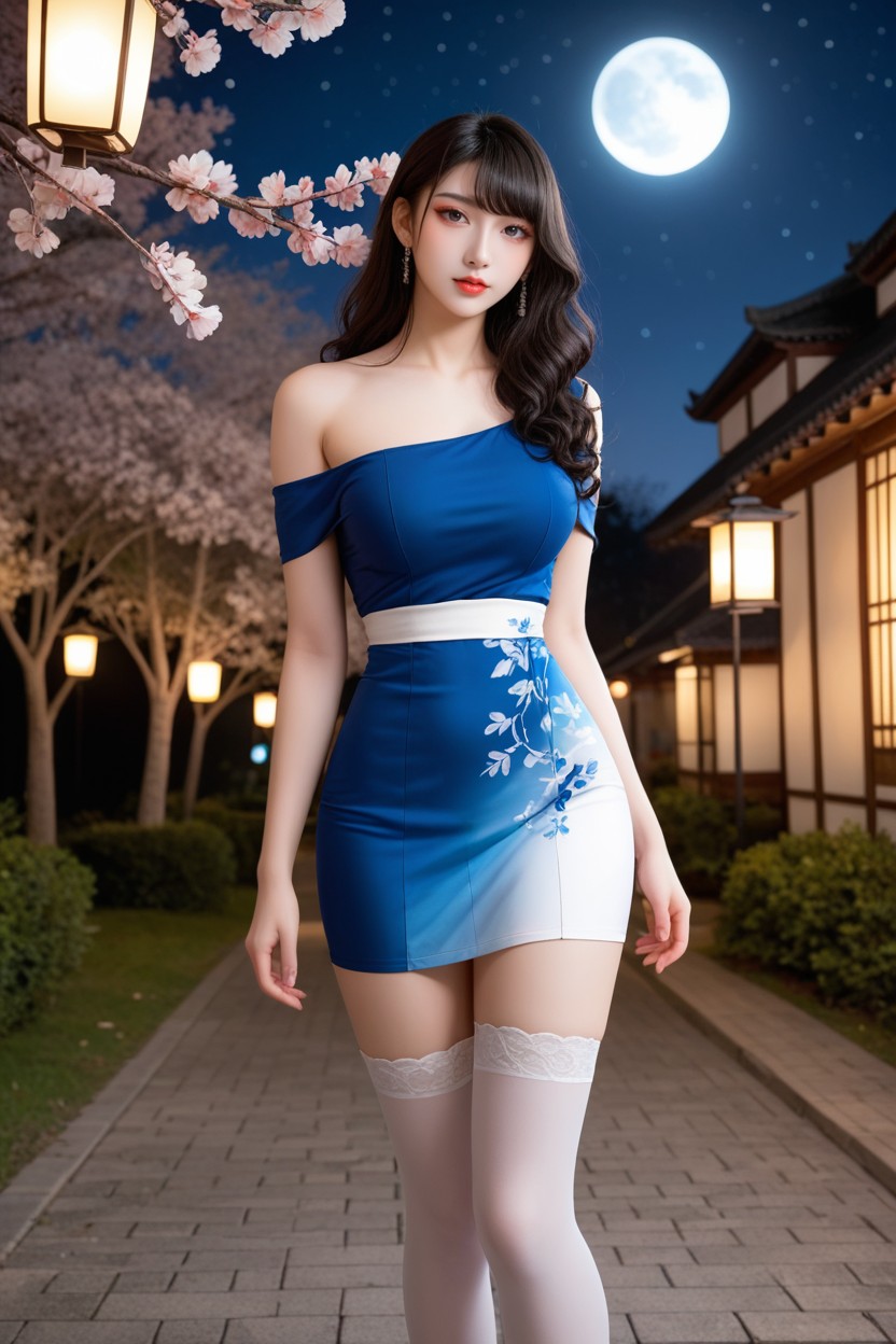 Knee Up, Front View, High Resolution Asian AI Porn