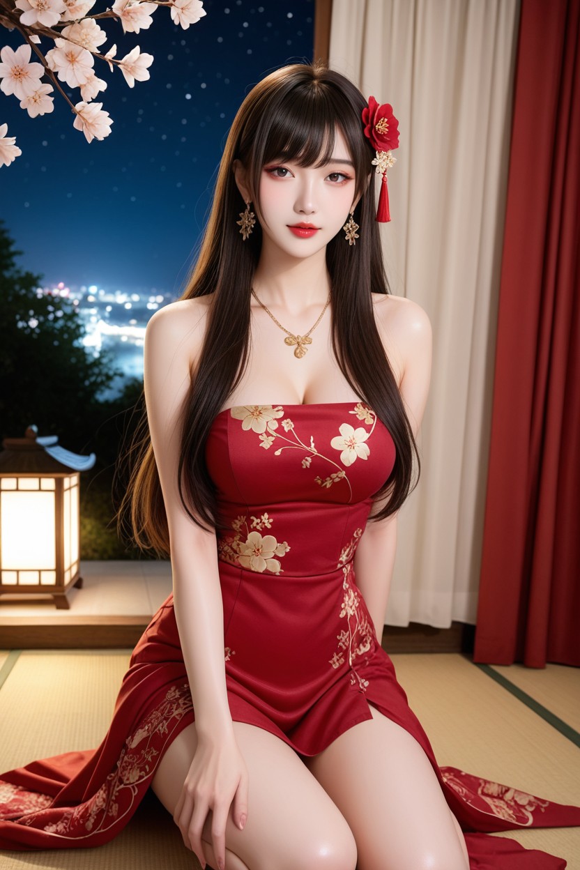 Medium Ass, Perfect Chinese Idol Face, Perfect Body Asian AI Porn