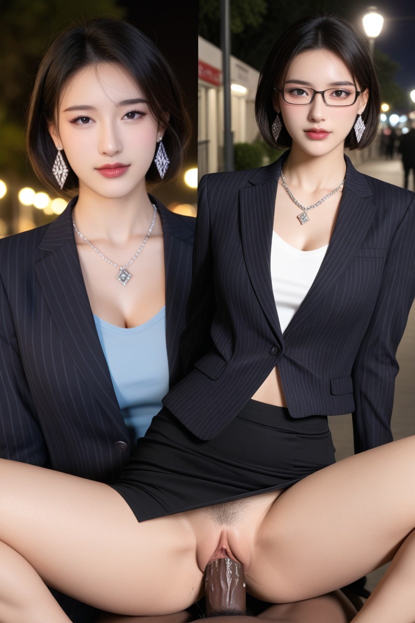 Pubic Hair, Diamond Necklace, Idol Face Asian AI Porn
