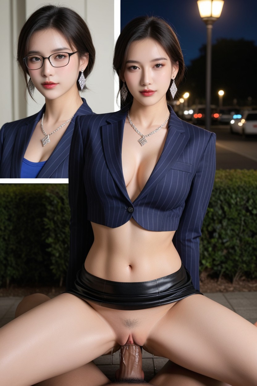 Wide Vagina, Man Puts Arms Behind Back, Deep Vaginal Penetration Asian AI Porn