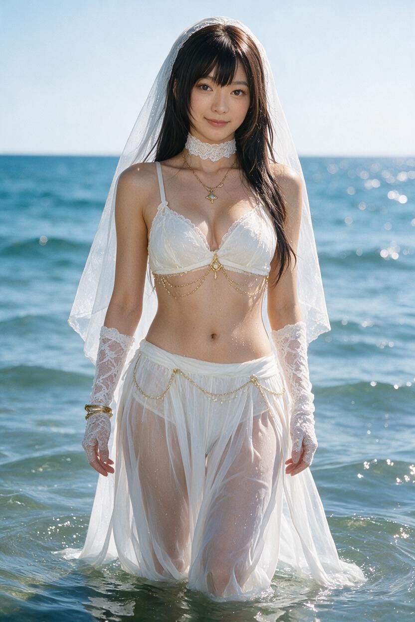 Lace Choker, Extremely Beautiful, Fdrenched In Cum Asian AI Porn