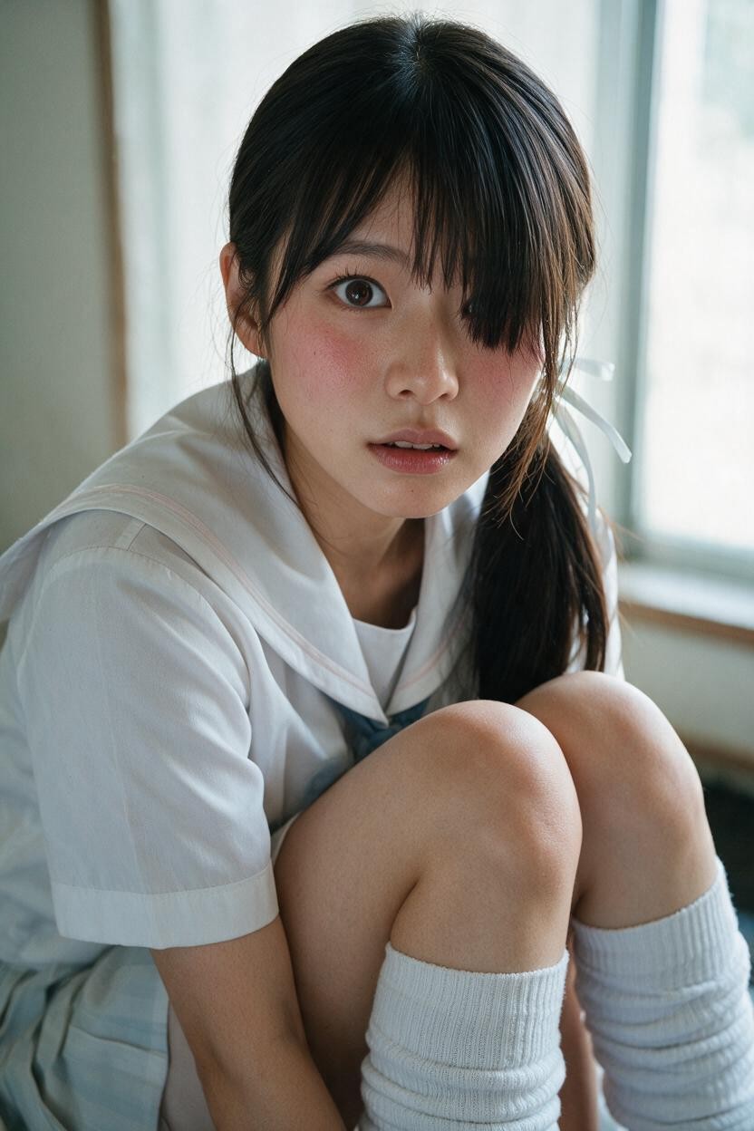 Embarrassed, Japan Face, Look Asian AI Porn
