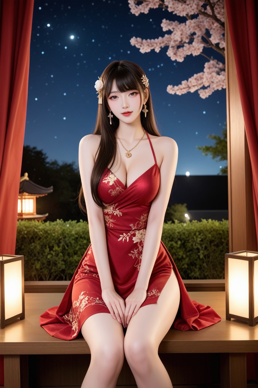 Very Smooth Skin, Perfect Chinese Idol Face, High Resolution Asian AI Porn