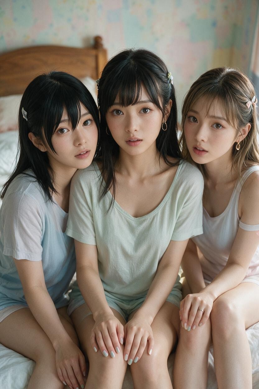 Sweetest, Woman, Fringe Bangs Asian AI Porn