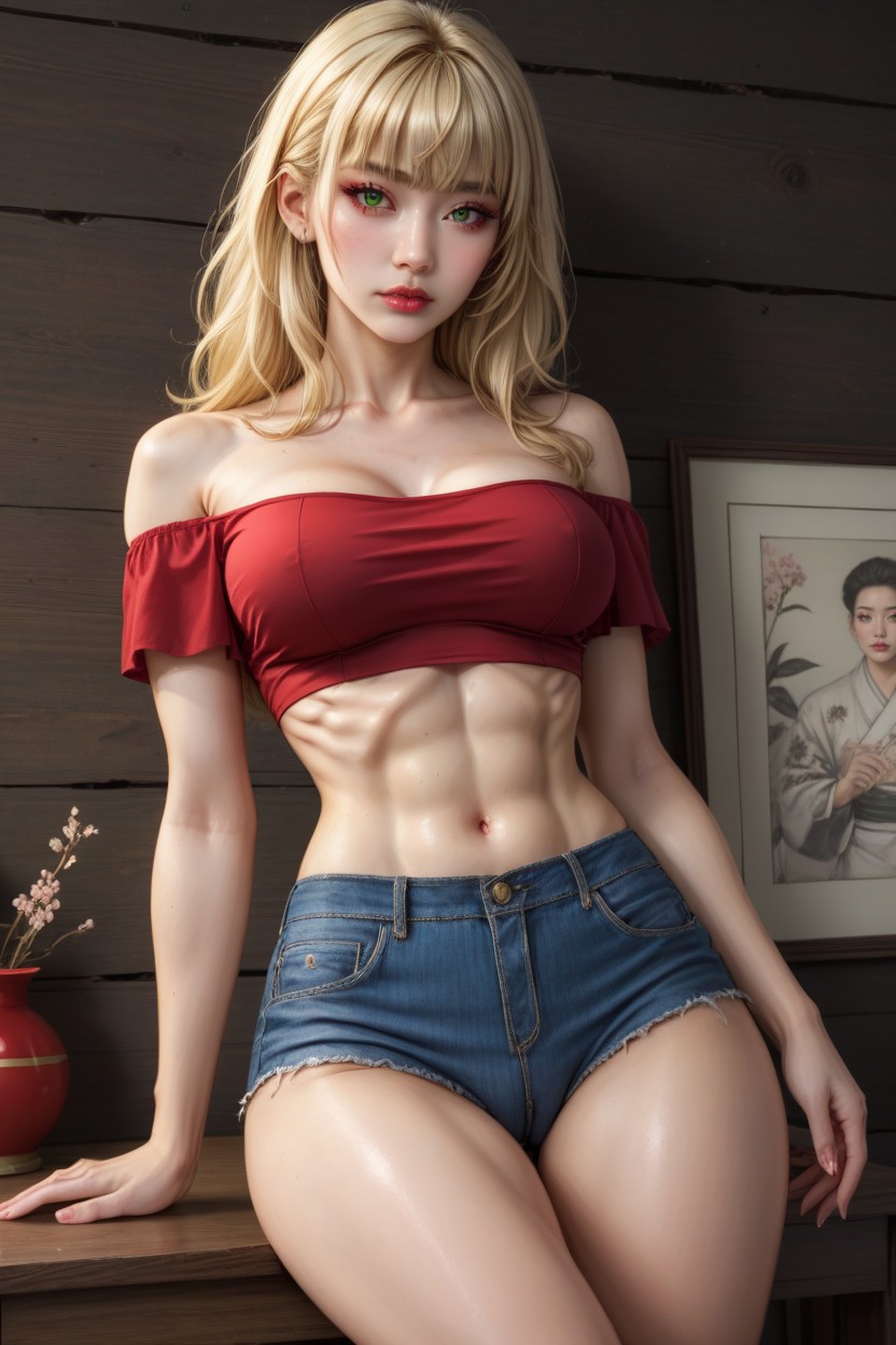 Exceptional Picture Quality, Perfect Face, Roundface Porno asiático IA