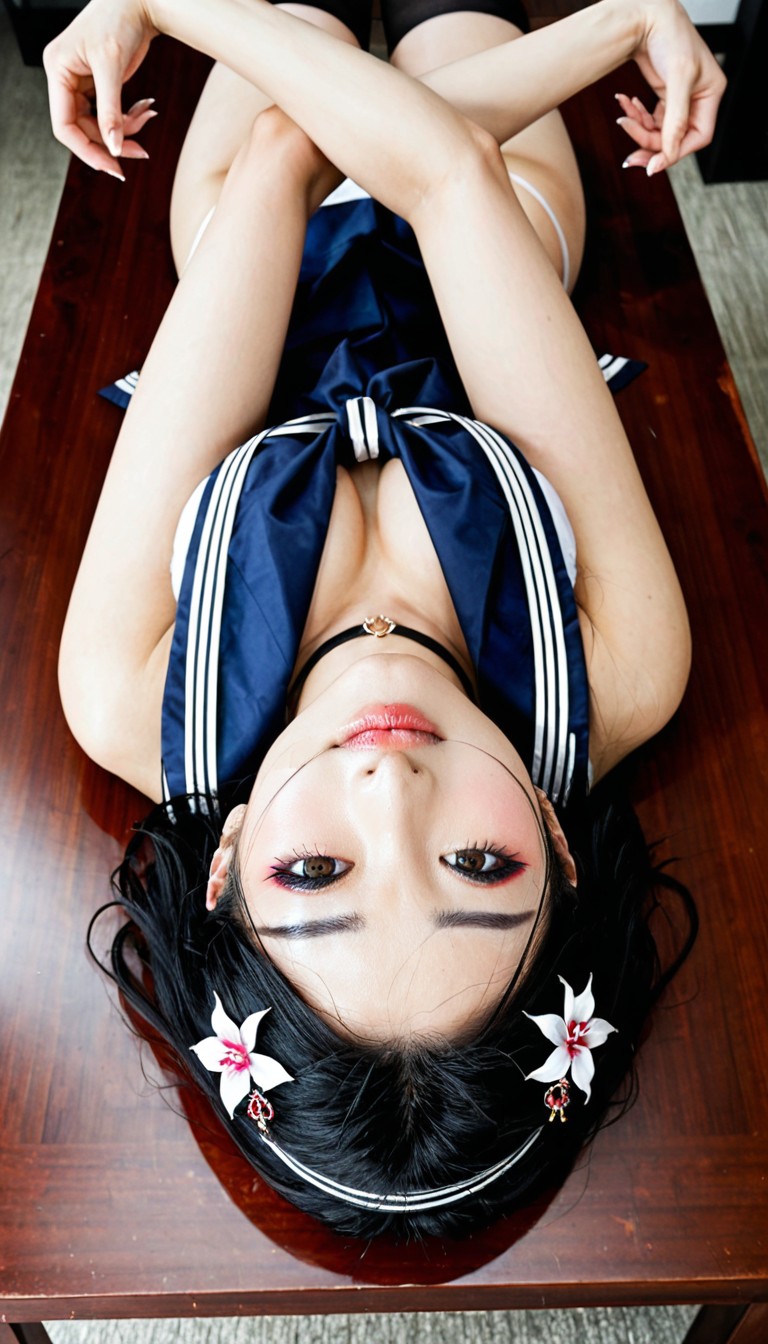 18+, Expressionless, Beautiful Face Asian AI Porn