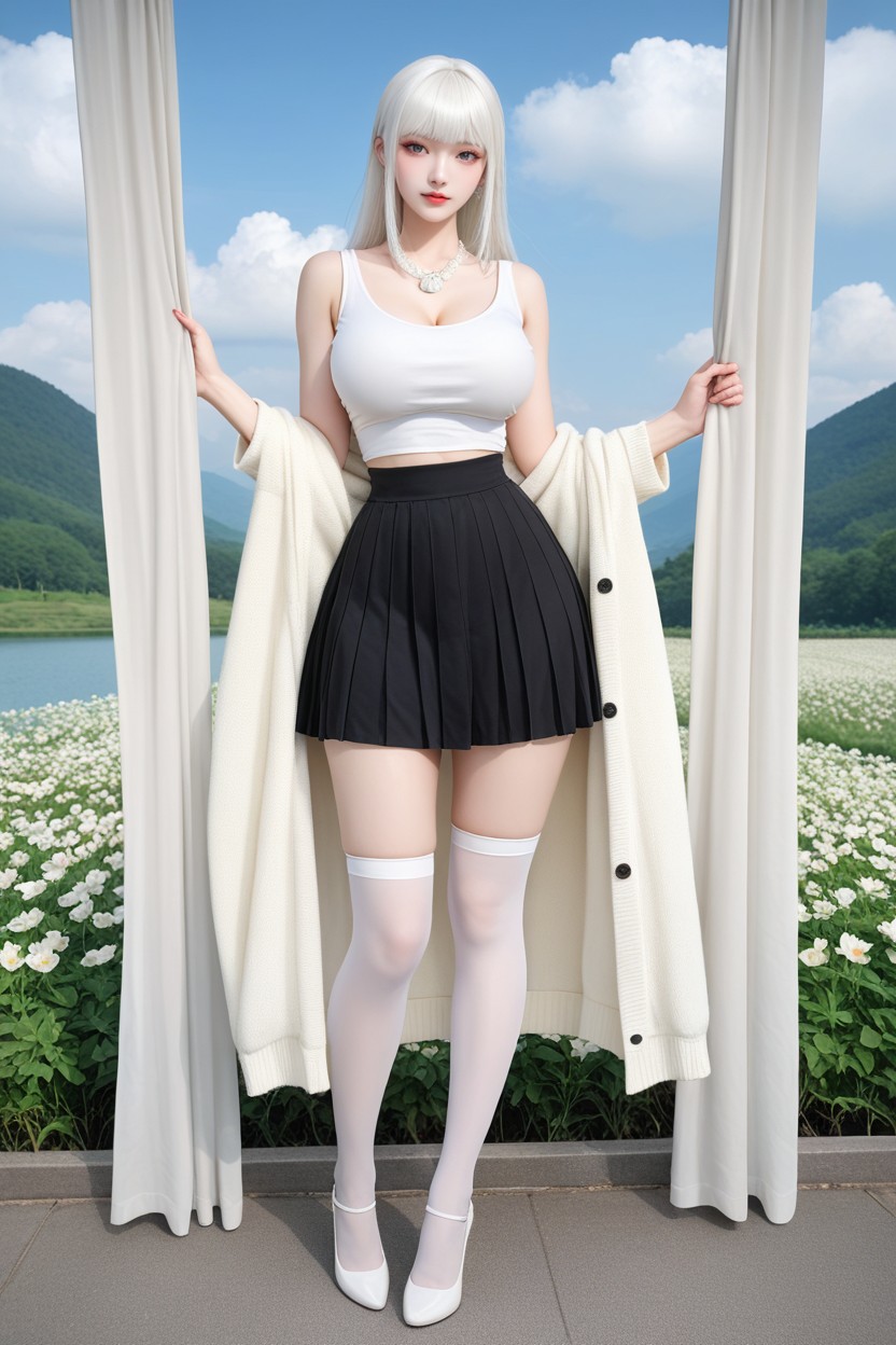 Full Body Shot, Uhd, White Skin Porno asiático IA