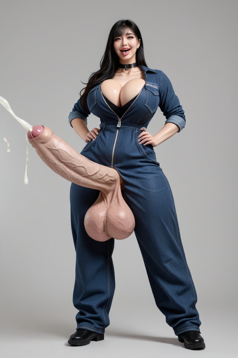 Smiling, Cum Brain, Dirtyskin Asian AI Porn