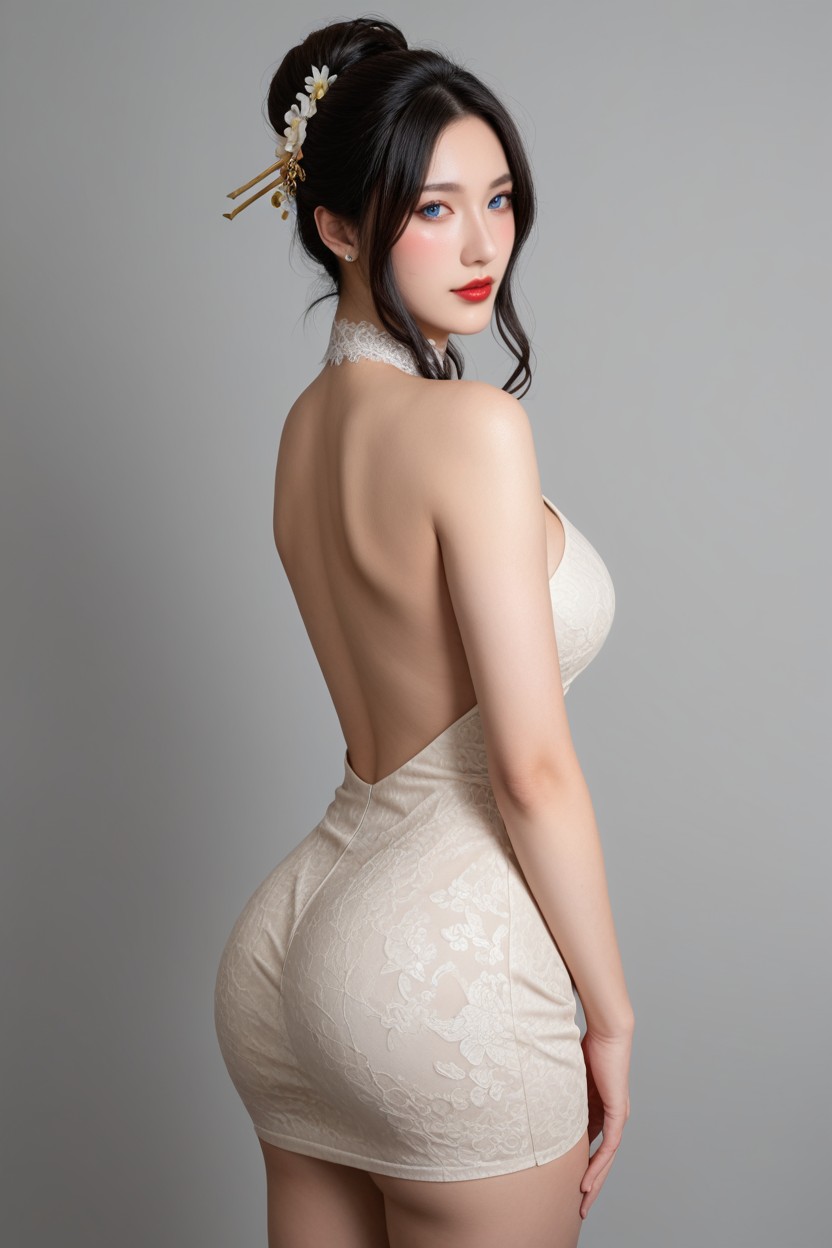 Mature Korean Missy, Curvaceous Hips, High Resolution Porno asiático IA